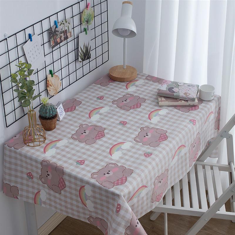 Flannel Tablecloth Girl Heart Cute Cartoon Children'S Room Student Dormitory Desk Decoration Photo Background Cloth