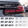Car 3D ABS Trunk Letters Logo Badge Emblem Decal Sticker For 5 Series 520i 525i 528i 530i 535i 540i E39 E60 E61 F10 F11 G30