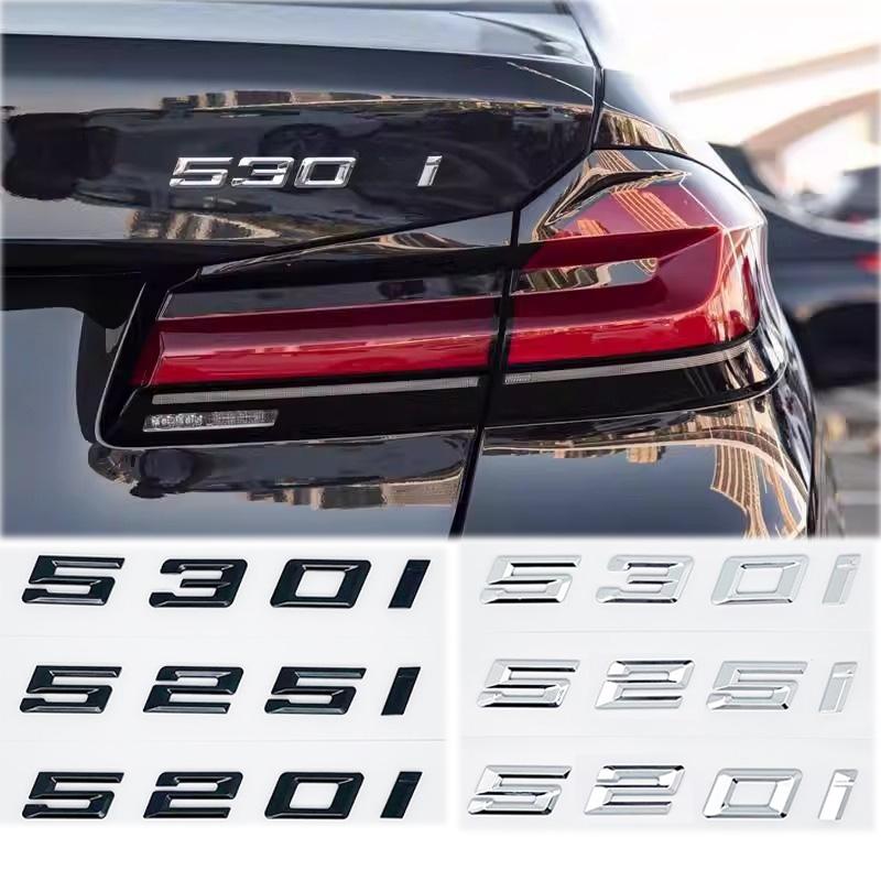 Car 3D ABS Trunk Letters Logo Badge Emblem Decal Sticker For BMW 5 series 520i 525i 528i 530i 535i 540i E39 E60 E61 F10 F11 G30