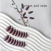 Brown Almond Shaped Nails,Press on Nails  Glue on Nails Almond for Women,Acrylic
