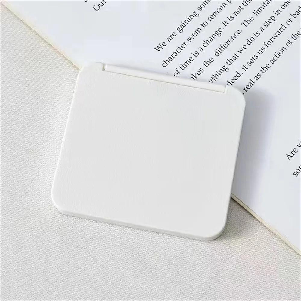 Double Sided Makeup Mirror Folding Portable Women Solid Color Mirror Pocket Rectangle Cosmetic Beauty Vanity Travel Men Shaving