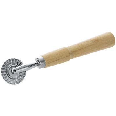 Orion Stainless Steel Pastry and Pasta Cutter Wheel with Wooden Handle, 16 Cm