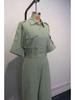 Women's Fashion Jumpsuit: New Loose-Fit, Waist-Slimming Wide-Leg Pants with Lapel Workwear Design.