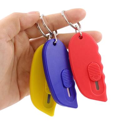 Mini-Schlüsselanhänger-Messer Tragbares Messer Gebrauchsmesser Papier Express Auspackmesser Büro Papier schneiden Kunstschneider Schreibwaren