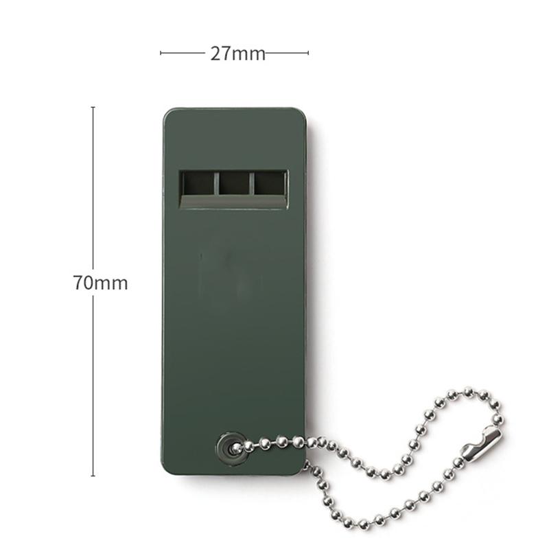 Silbato de supervivencia al aire libre Silbato de audio de 3 frecuencias centinela portátil Seguridad Gadgets de supervivencia Camping Senderismo Accesorios Herramienta