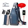 Men's Waterproof Oxford Cloth Crossbody Chest Bag - Korean Style, Trendy, Wear-Resistant, Single Shoulder Bag