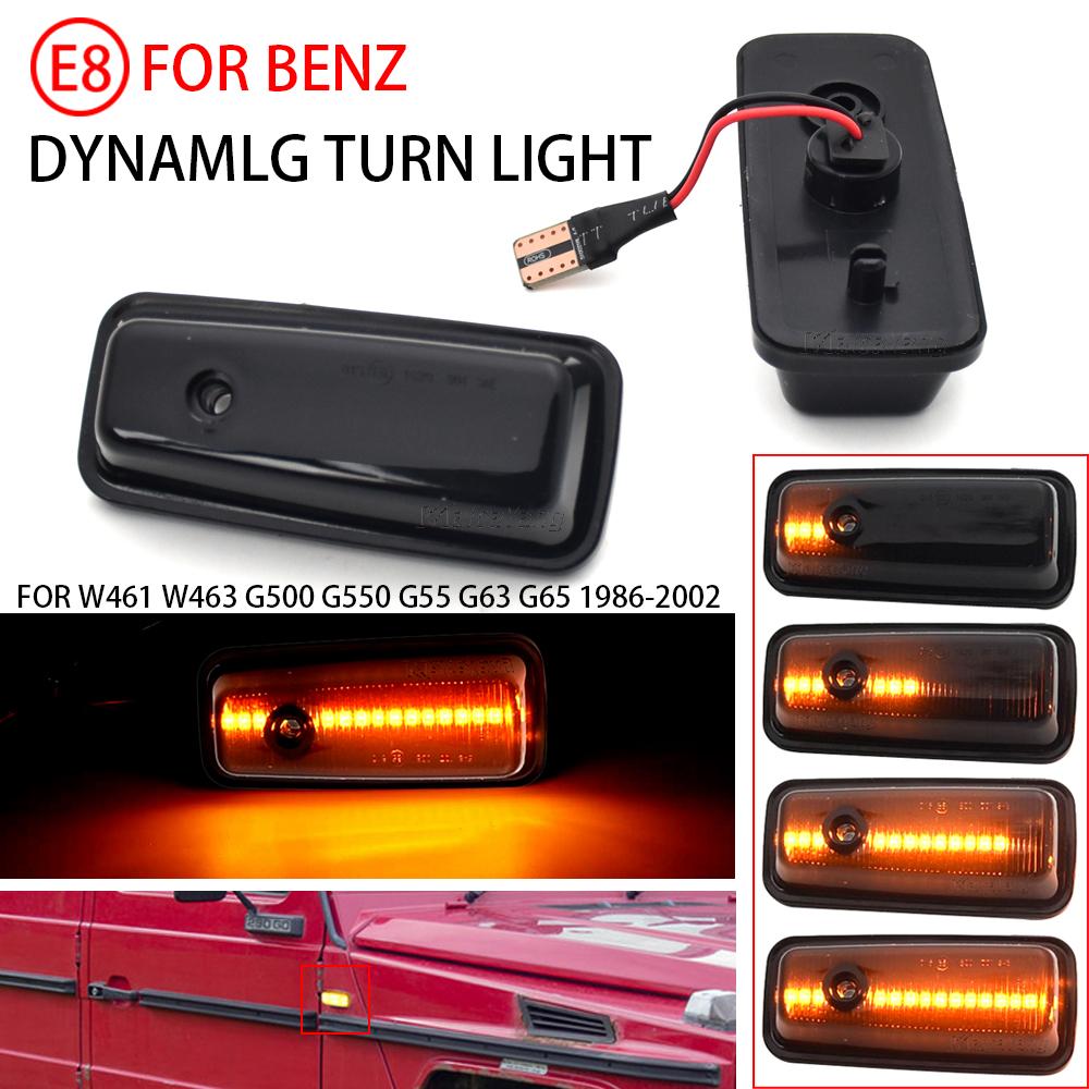 Sekwencyjny Migający LED Kierunkowskaz Boczny Kierunkowskaz dla Mercedes-Benz Klasa G W463 W461 G500 G550 G55 G63 G65 Ambe