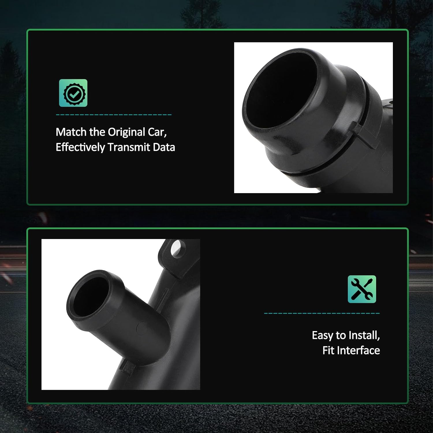 SCITOO Thermostat Housing for Land Rover Range Rover Sport 2010-2017 Engine Coolant Thermostat Housing Assembly Thermostat For CarLR010799,LR032135