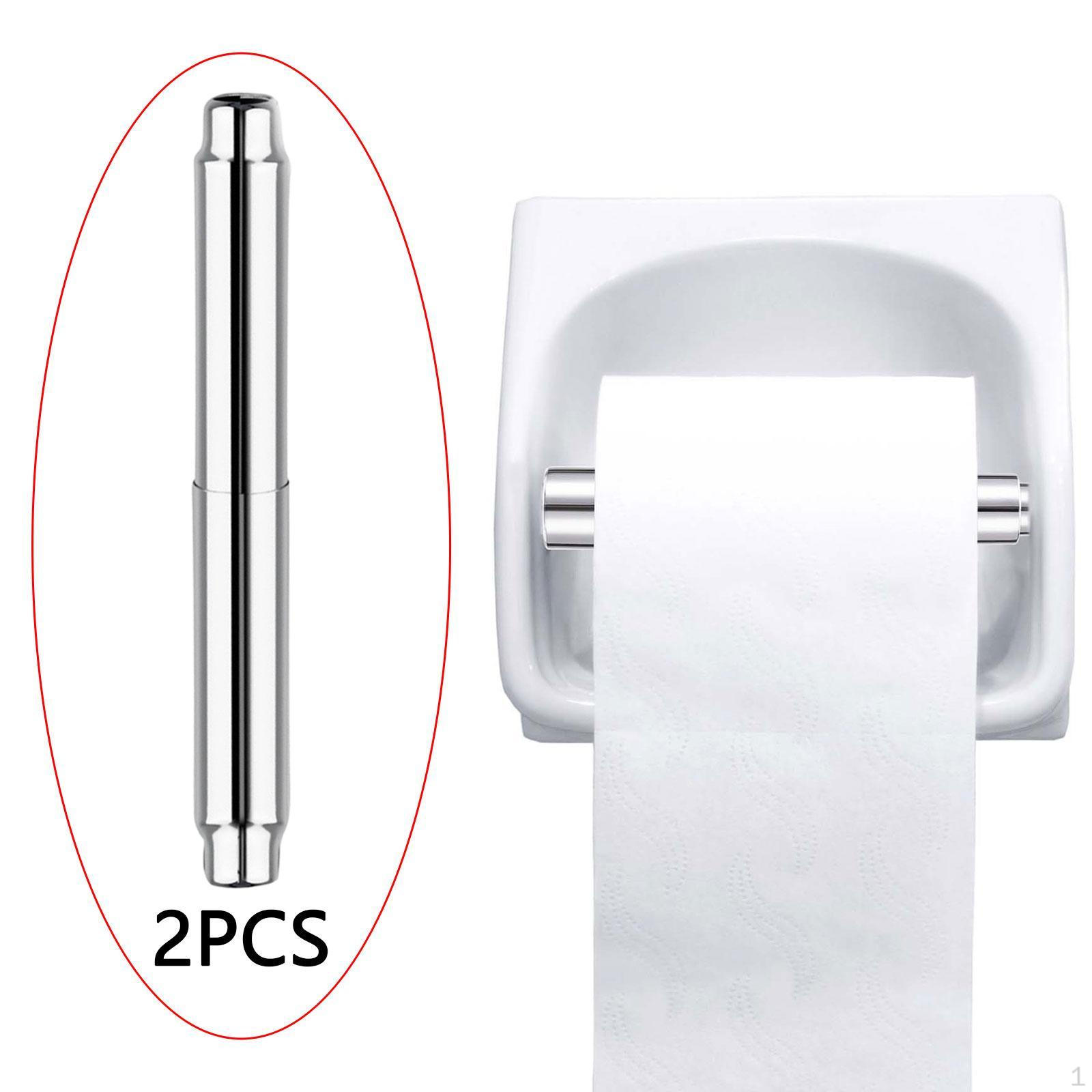 

Держатель для туалетной бумаги, сменный стержень, регулируемый, водонепроницаемый, аксессуар для туалета, универсальный, легкий 2 Pieces