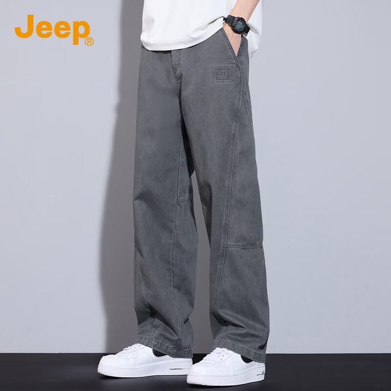 

Jeep Men s Pure Cotton Straight-Leg Casual Pants 3XL