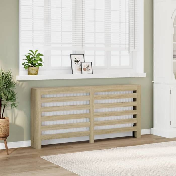 VidaXL Radiator Cover Sonoma Oak 175x20x82 Cm Engineered Wood, Radiator Cap, Top Radiator Cover, Radiator At 852710