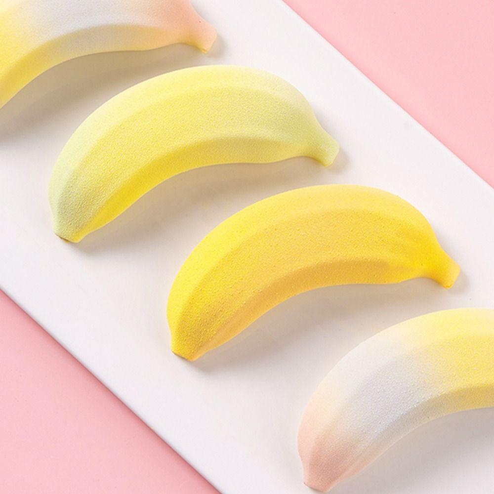 Wiederverwendbare Keksausstecher Bananenform Schokoladenform Niedliche Backformen für Kuchen Cupcake
