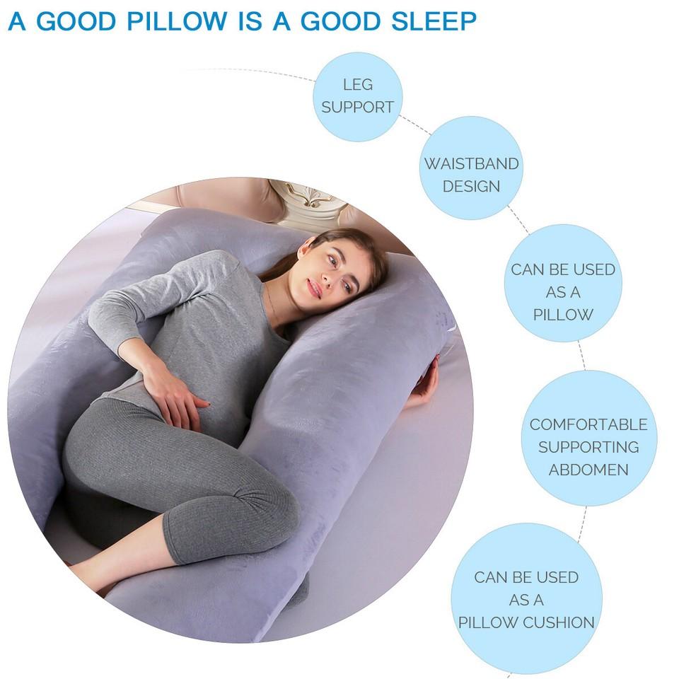 U-Shaped Pregnancy Pillow Full Body Pillow Nursing Pillow for Pregnant Women