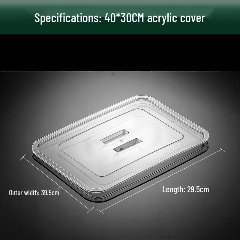 Rectangular Acrylic Food Display Tray with Lid