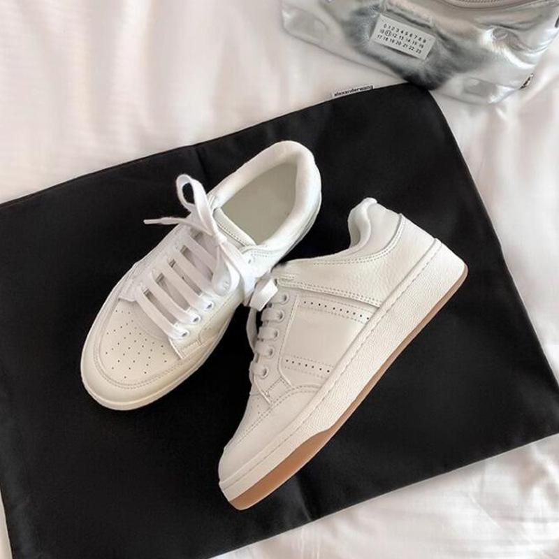 

[sheii Su Yinyin] 2025 new splicing platform white shoes women s height-increasing lace-up casual shoes women s board shoes 40