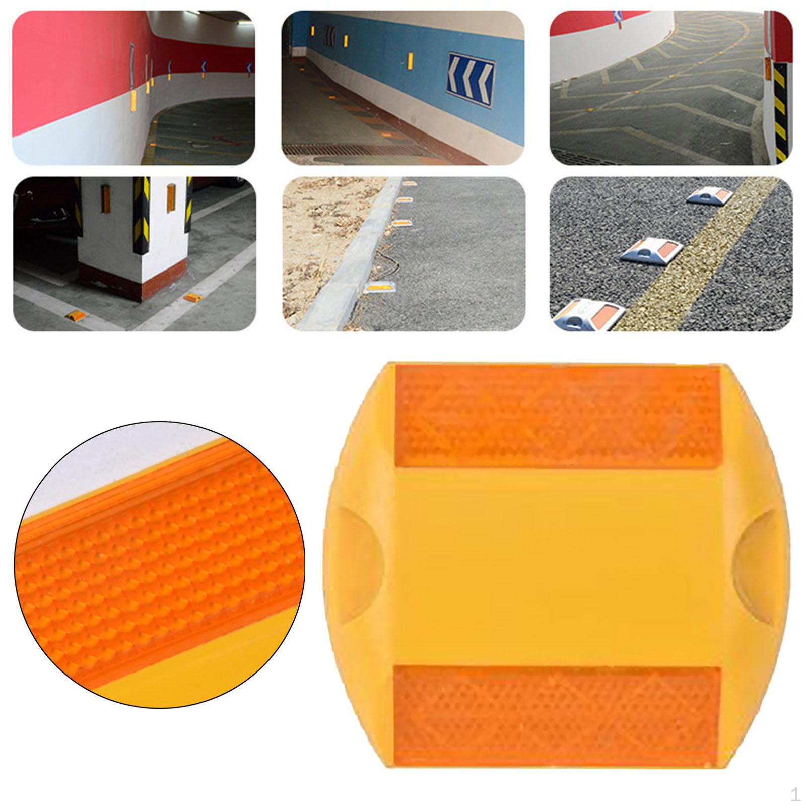 

Дорожный маркер для подъездной дороги Устойчивый к дороге Яркий цвет Портативный Светоотражатель для дорожного покрытия для автомагистралей 9cmx10cm