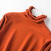 Women's Plus Size High Neck Turtleneck Pullover Sweater – Slim Fit, Thick, Pure Color, Autumn/Winter.