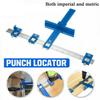 Punch Locator Drill Guide Kit Cabinet Hardware Locator Woodworking Tool Ruler Assistant Installation Tool