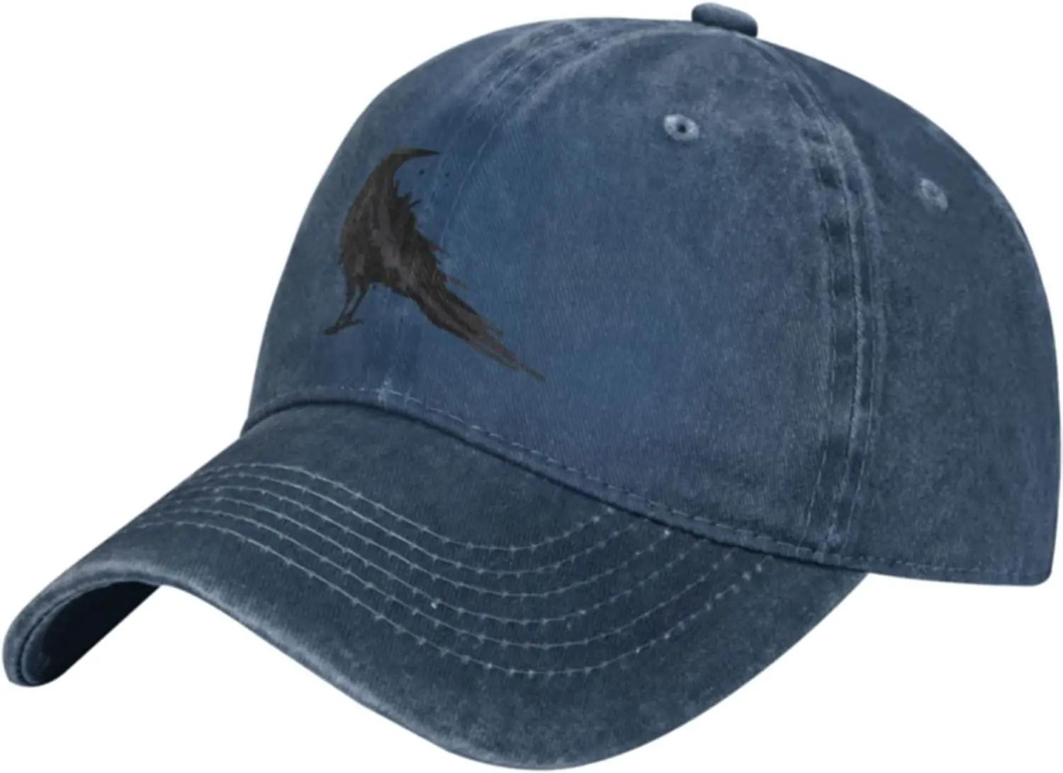 

Vintage Crow Raven Black Bird Retro Funny Gifts Baseball Hats for Unisex Women Cowboy Hat Trucker Hat Sun Hats Adjustable& 8Y