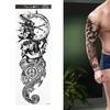 6pcs Full Arm Waterproof Temporary Tattoos 6pcs Half Arm Shoulder Tattoos for Men Women