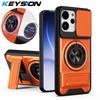 KEYSION Magnetic Phone Case for OPPO Reno15 Pro Max 5G 15 F 5G Slide Camera Protection Upright Kickstand Ring Shockproof Cover