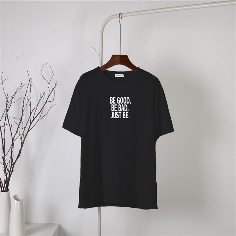 Shellsuning Loose Cotton Letter Printed Tees Oversized Soft Short Sleeve Female Tops Summer Casual High Street T Shirts Women 2023