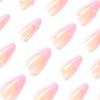 French Pink Pearl Edge Detachable Press-on Nails - Sweet & Cool Style Nail Tips (Finished Product)