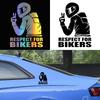 G110 15X11.1CM Respect Biker Sticker For On Car Motorcycle Vinyl 3D Stickers Motorcycle Vinyl 3D Stickers And Decals