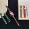 For Ultra Apple S11 Watch applewatch109876SE Small Waist Lacquered Bamboo Leather Strap