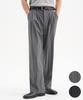 TRIP LE SENS Light Double-Pleat Wide Slacks_Stripe Black