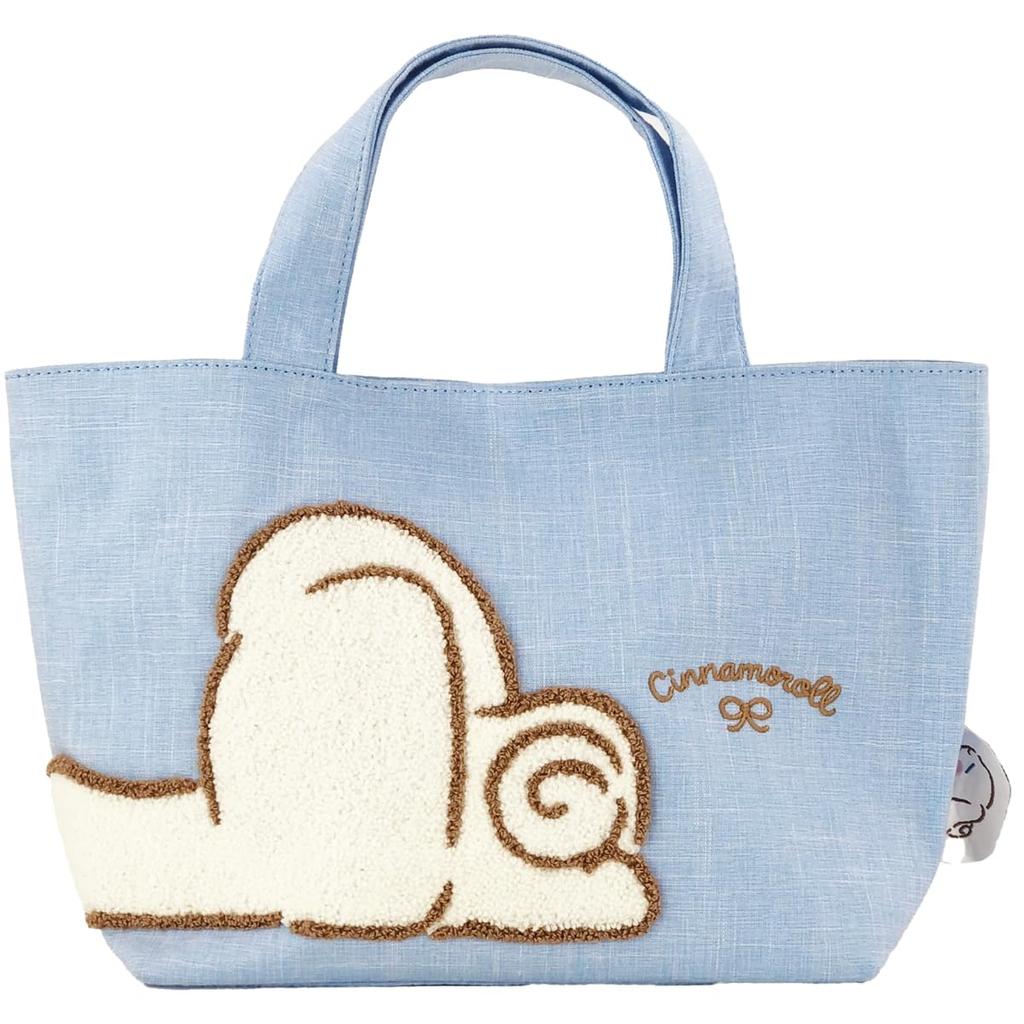 Yasuda Tsusho Dararin Sagara Embroidered Tote Sanrio Cinnamoroll Bag, Cinnamoroll, Characters,
