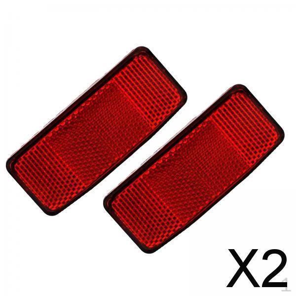 

2x 2Pcs Bike Reflectors for Night Riding Cycling Warning Front Rear Kids