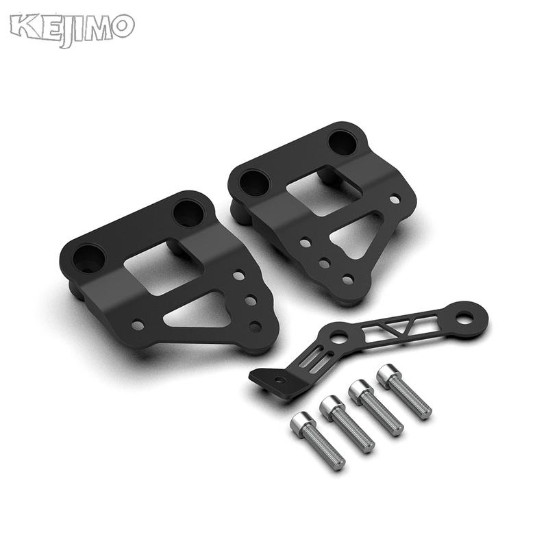 Foot Pegs Motorcycle Accessories Passenger Footrests Supports Kit Footpeg Lowering Kit For YAMAHA MT09 MT-09 MT 09 2014-