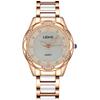 Langjue Fashion Imitation Ceramic Ladies Watch Small Fresh Diamond Butterfly Buckle Quartz Watch Women'S Batch