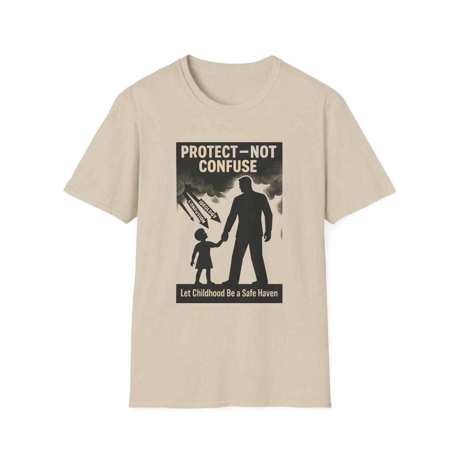 Protect Not Confuse T shirt, Stop child grooming apparel, parental rights shirt M