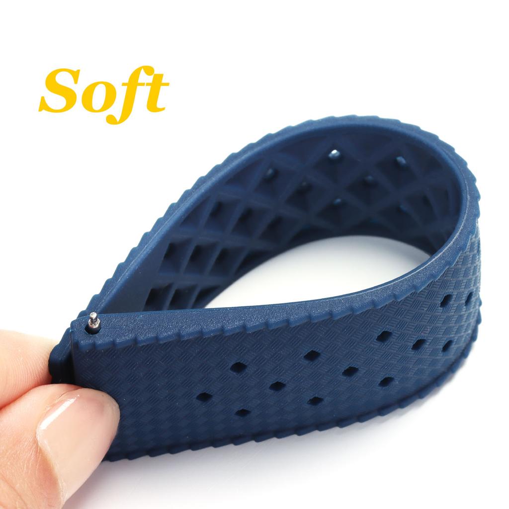 Tropical Silicone Strap Quick Release Watch Band 18mm 20mm 22mm TPU Tropic Strap Smart Watch Strap for Oris Seiko Citizen
