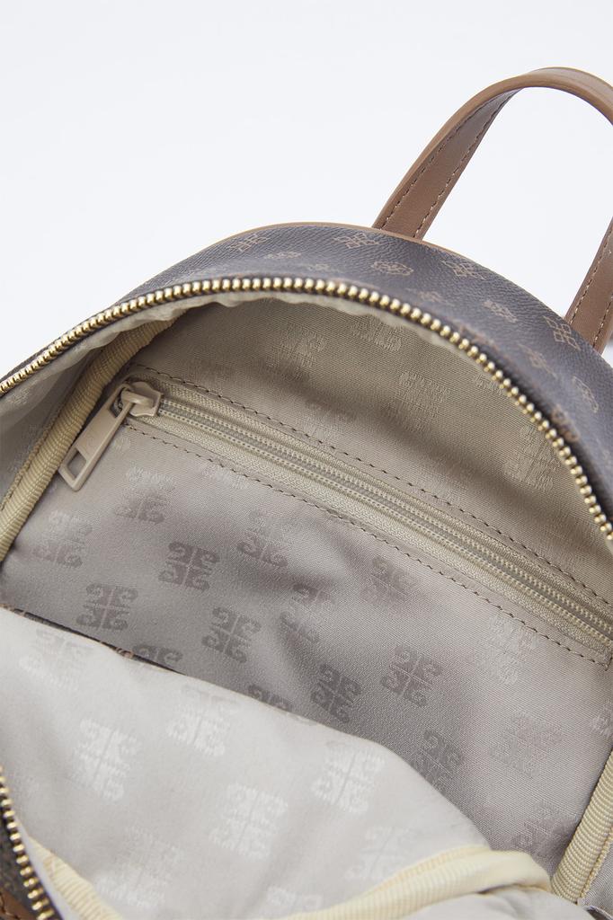 Original Pierre Cardin Coffee Monogram Luxury Backpack Coffee Monogram Women's Backpack