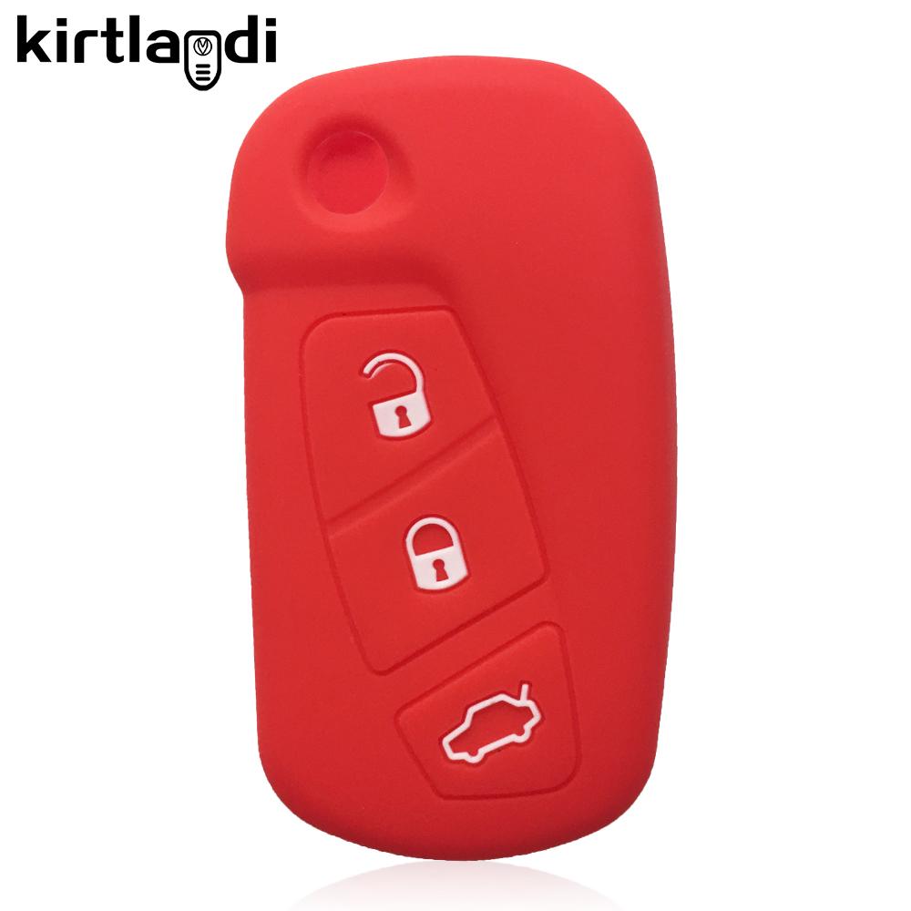 Silicone Car Key Case for Ford KA MK2 Urban Street Ka Vehicles Case Key Holder Keychian Remote Shell Jacket 3 Button 2008-2016
