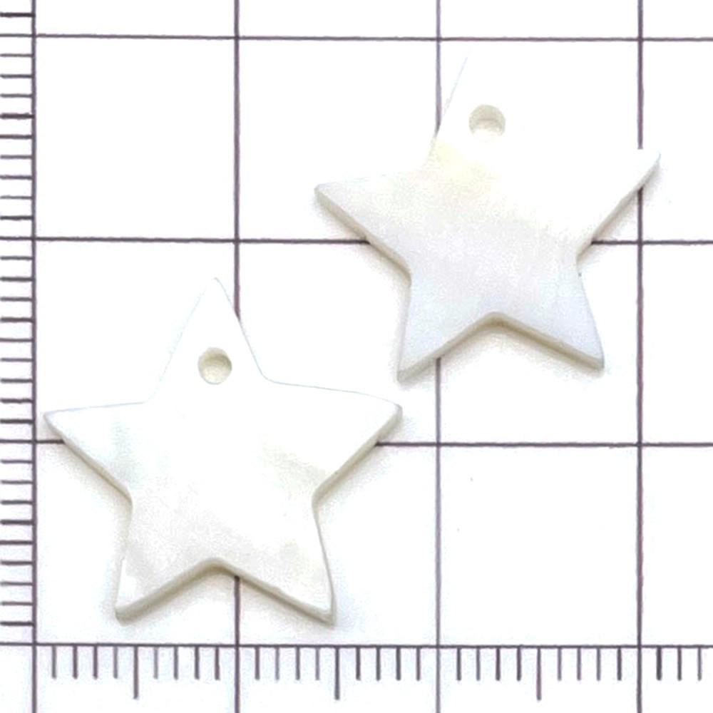 24-Piece Set: White Natural Moon Cross Shell Charms for DIY Jewelry