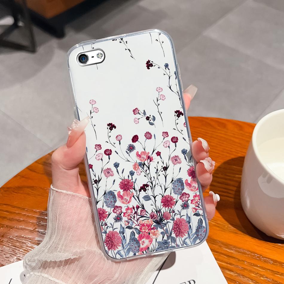 

For iphone 4 5 5S 6 Plus Phone Case Ink Painting Soft Clear Silicone Back Cover For Apple iphone4 iphone5 5 S iphone6 6+ Funda iPhone 6