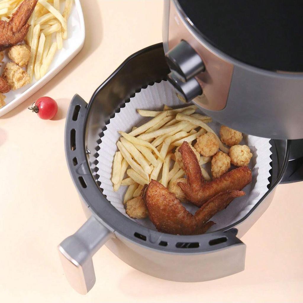 30pcs Air Fryer Paper Special Paper Food Grade Oil Absorbing Paper Barbecue Baking Silicone Oil Paper Non Stick Pot Pad