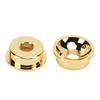 2PCS TL Electric Guitar Jack Cover Round Metal Electrosocket Plate with Mounting Screws Gold