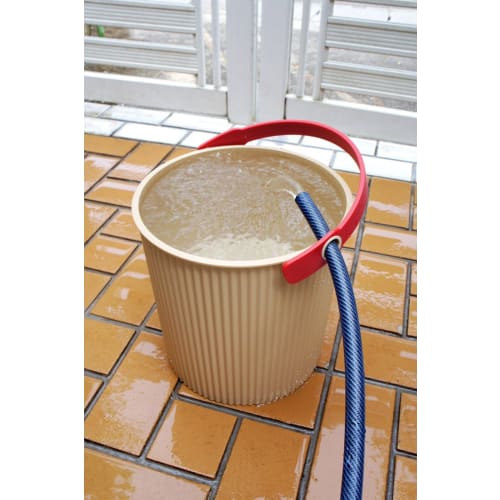 Yawata Kasei Omniouti Ivory Bucket with Lid, LL, 20L, Sceltevie Omnioutil, Scandinavian Design, 228356, Made In Japan