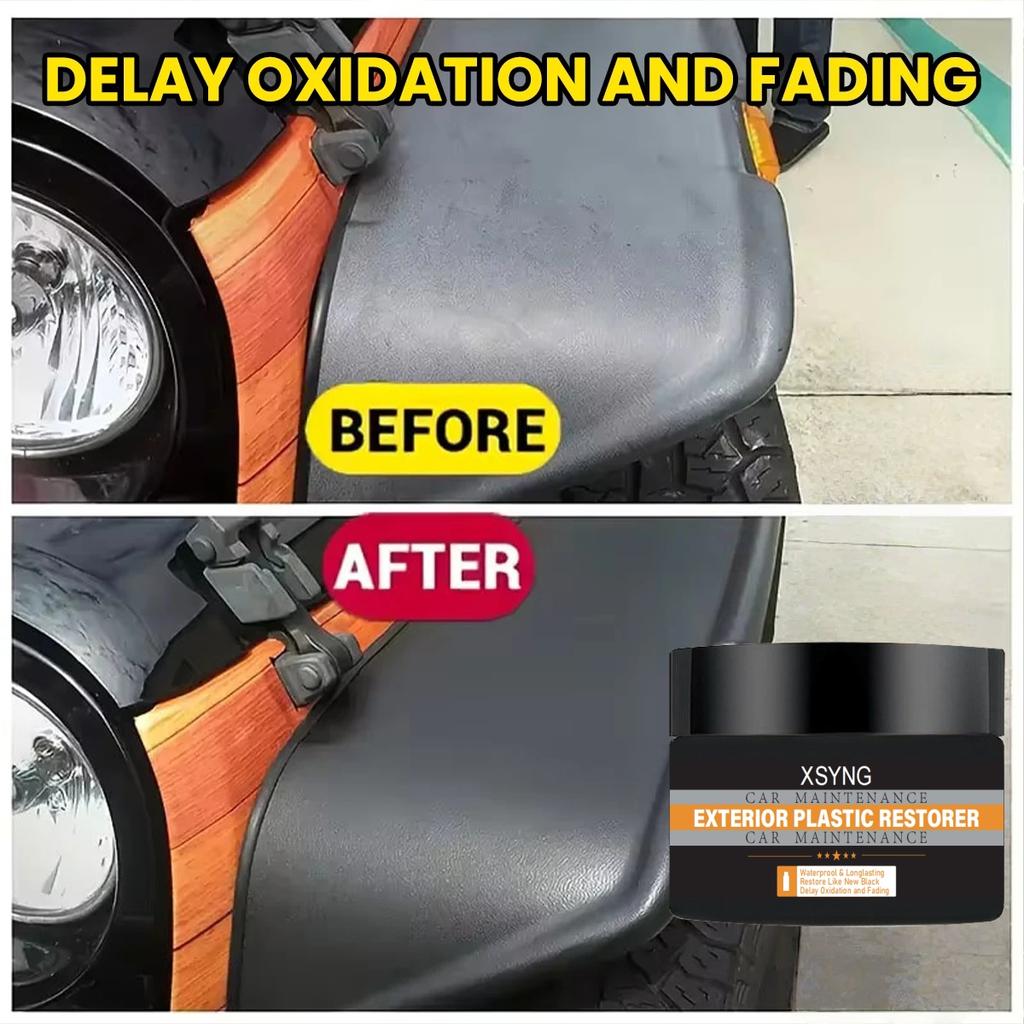 Car Plastic Restorer Back To Black More Gloss Car Cleaning Products Plastic Restore Auto Polish And Repair Coating Renovator