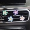 1/2/3PCS Fragrance Flower Decoration Cleaning Fresh Car Air Freshener Car Aromatherapy Peach Flower Fragrance Car Perfume