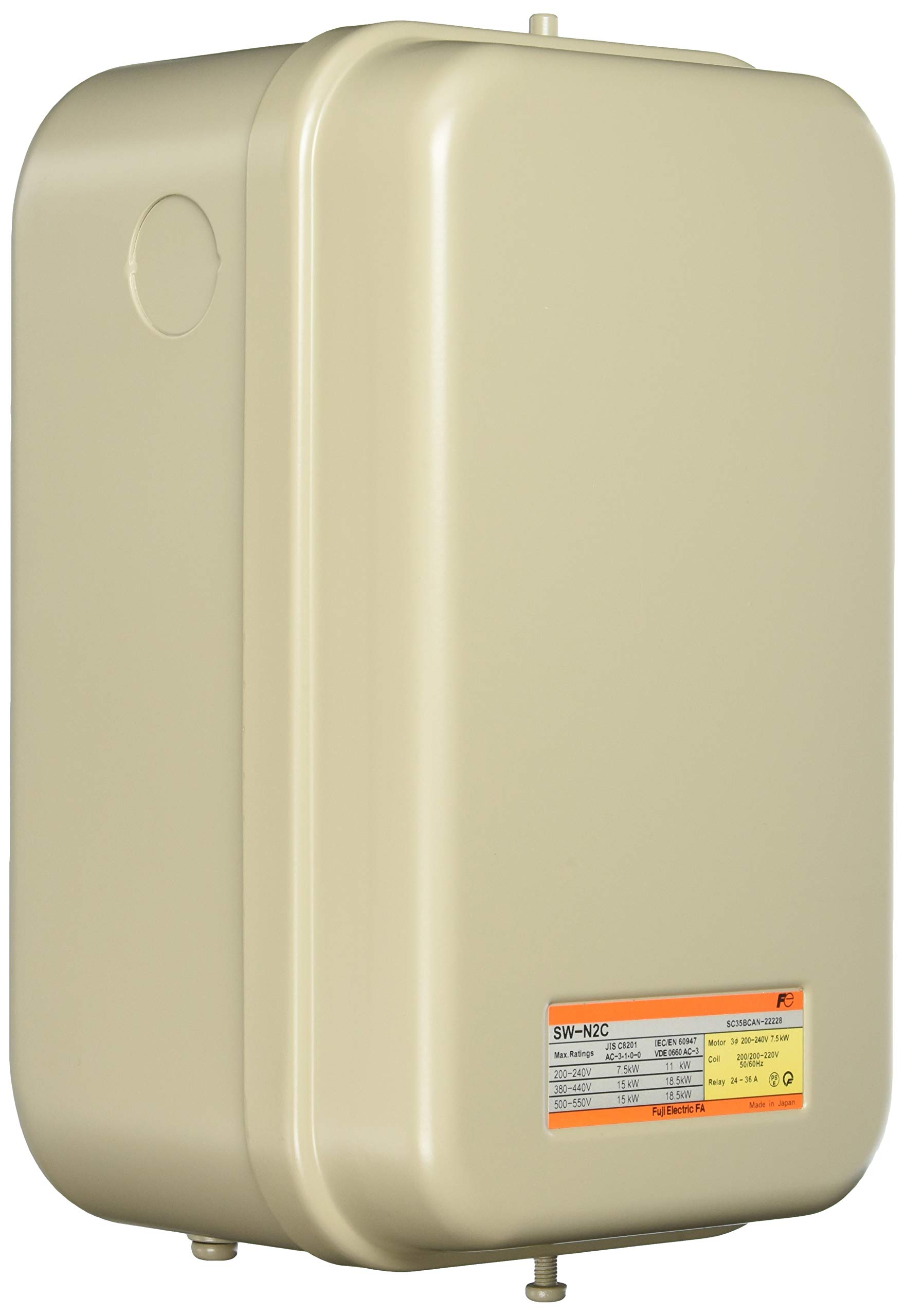 

Fuji Electric Стандарт керування обладнанням Електромагнітний контактор корпус AC200V (з кришкою) SW-N2C-200V7.5KW-AC200V
