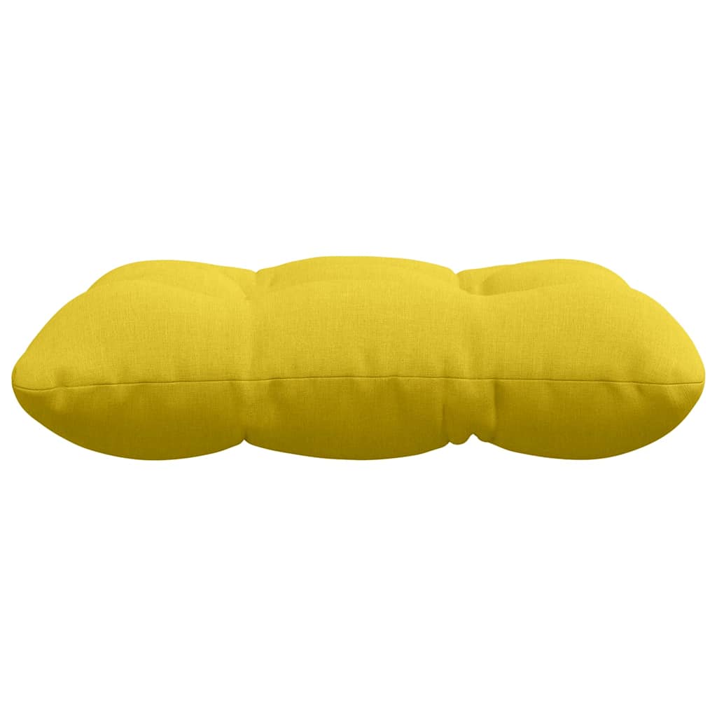 Seat Cushions 4 pcs Light Yellow 40 x 40 x 12 cm Fabric