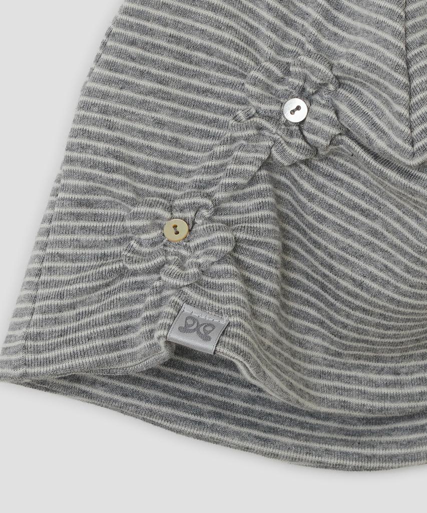 Taibseobiseu Flower Button Beanie [Gray]