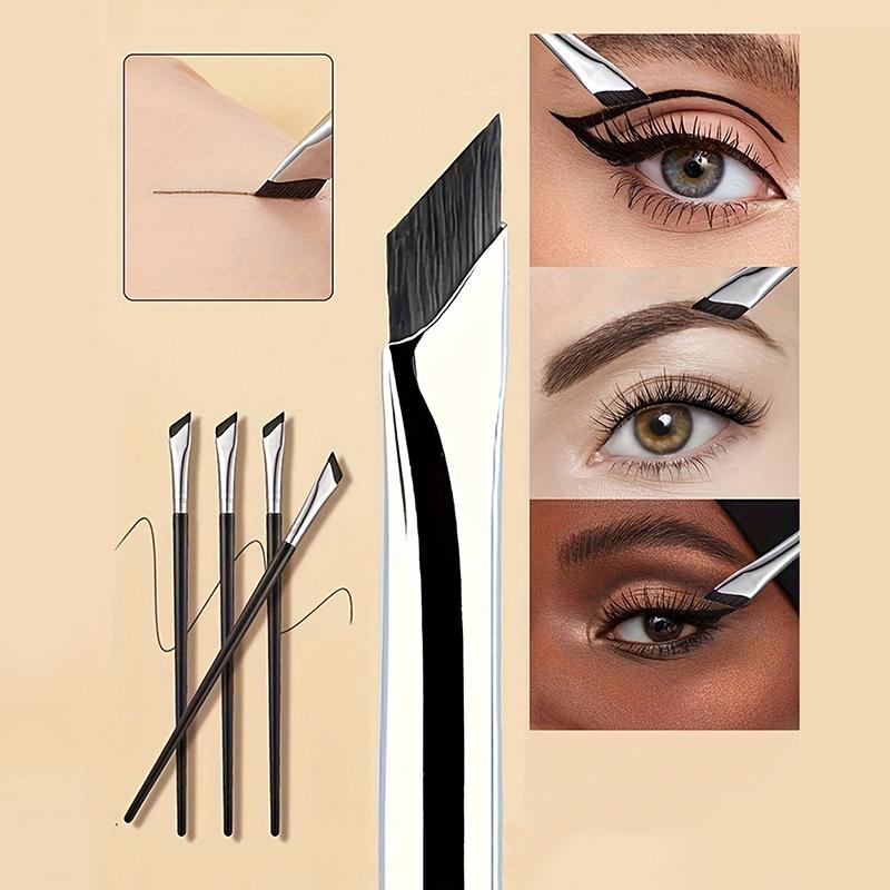 Seturi de 3/5/7 Pensule de Machiaj de Precizie pentru Detalii, Pensulă Unghiulară pentru Eyeliner și Sprâncene, cu Pensulă Ultra-Subțire pentru Sprâncene și Pleoapa Inferioară