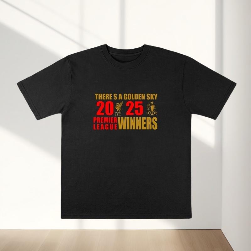 English Premier League Liverpool 20 Champions League Winners' Same Style Never Solo Fan Champion Commemorative  T-shirt